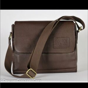 Brown Leather Messenger Bag
